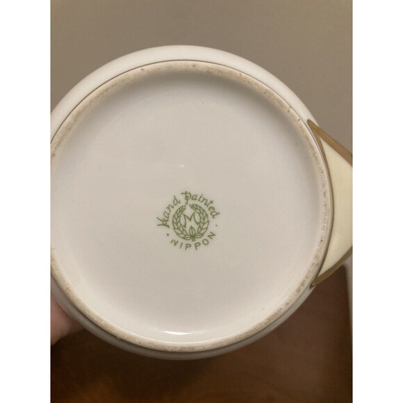 Vintage Nippon Hand Painted Floral Sugar & Creamer Set Floral - Picture 12 of 16